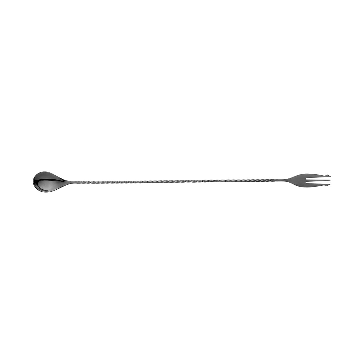Moda Bar Spoon with Fork - Gunmetal (410mm - Gun Metal PVD Coated)