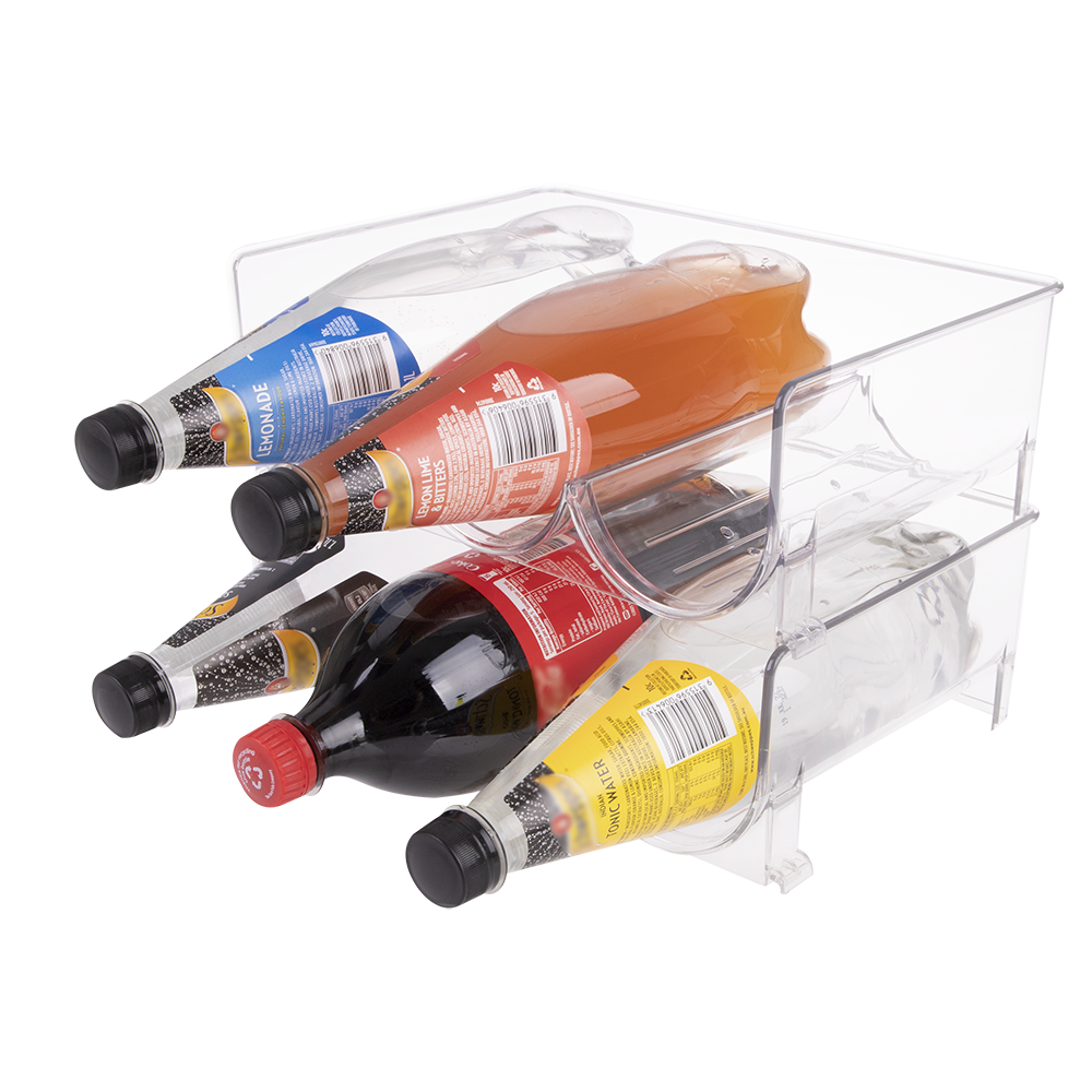 Bartender 6 Bottle 2-Tier Wine Rack - Clear