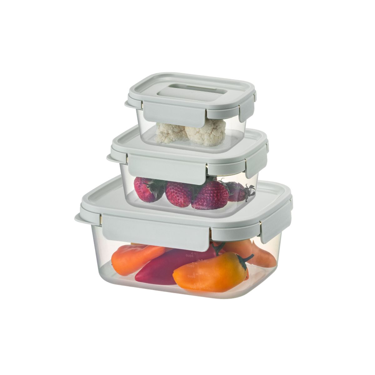 LocknLock Nestopia Food Container Set – 3 Piece (500ml / 920ml / 1.6L)