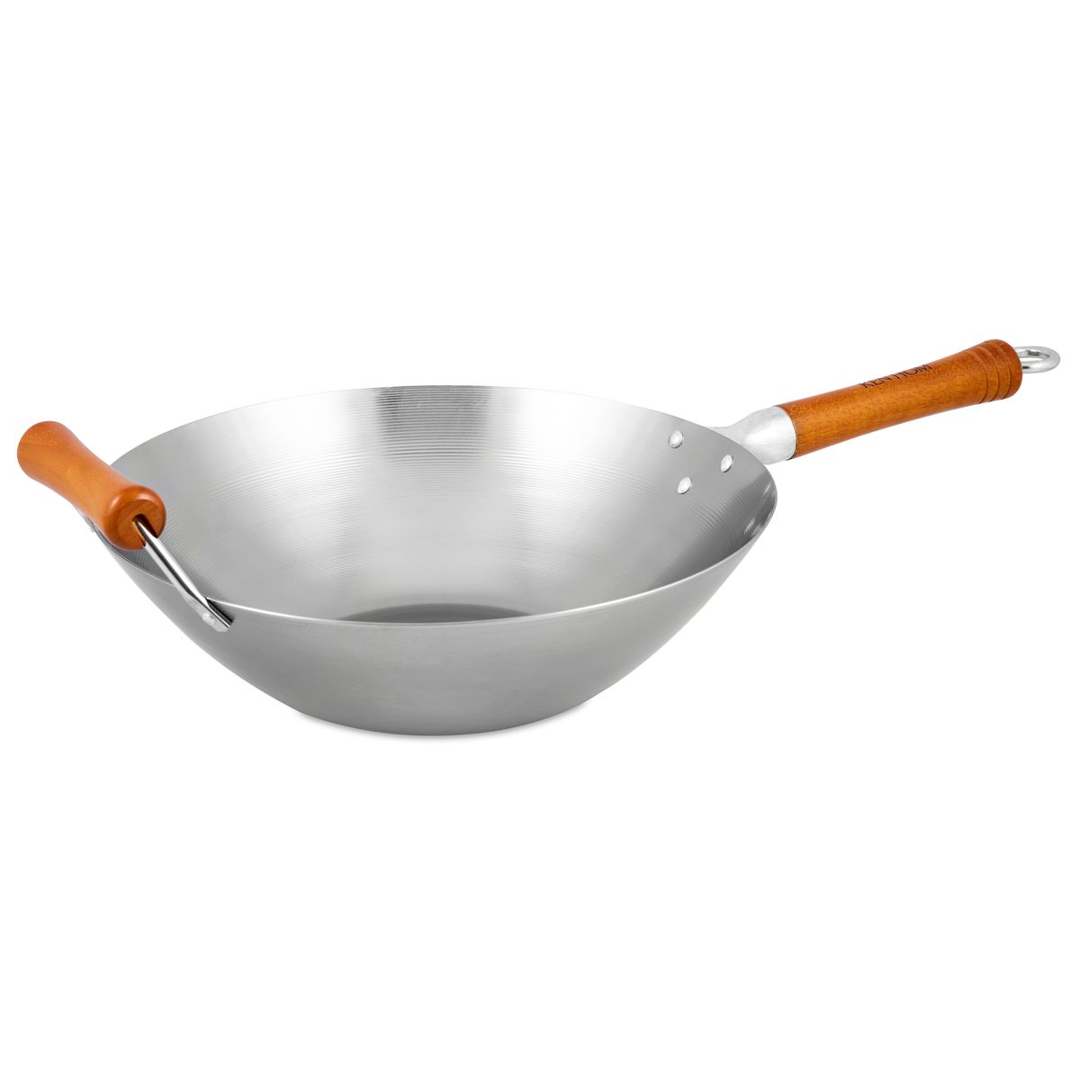 Ken Hom Excellence Carbon Steel Wok 36cm – Traditional Seasoning Wok