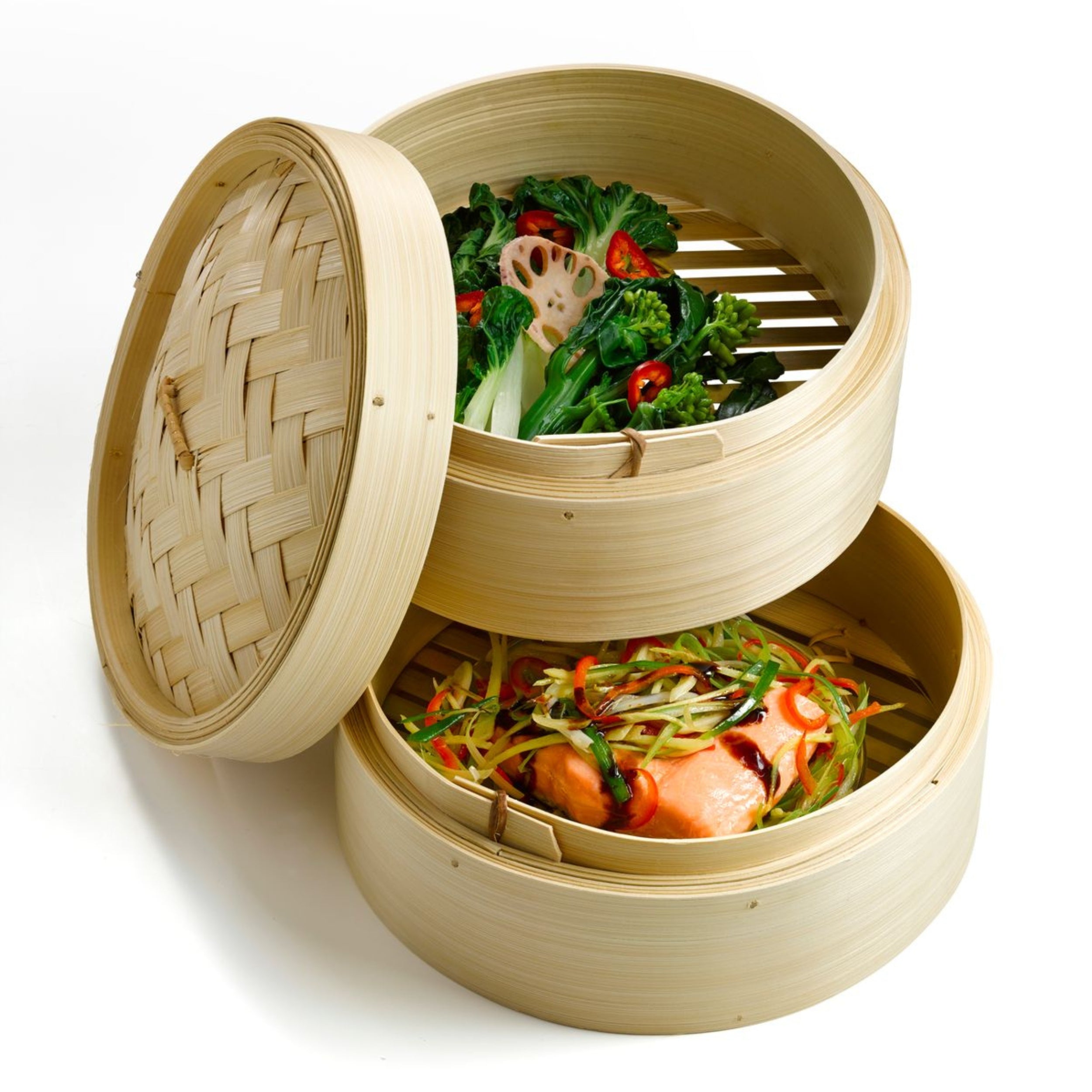 Ken Hom Bamboo Steamer 2 Tier – 20cm