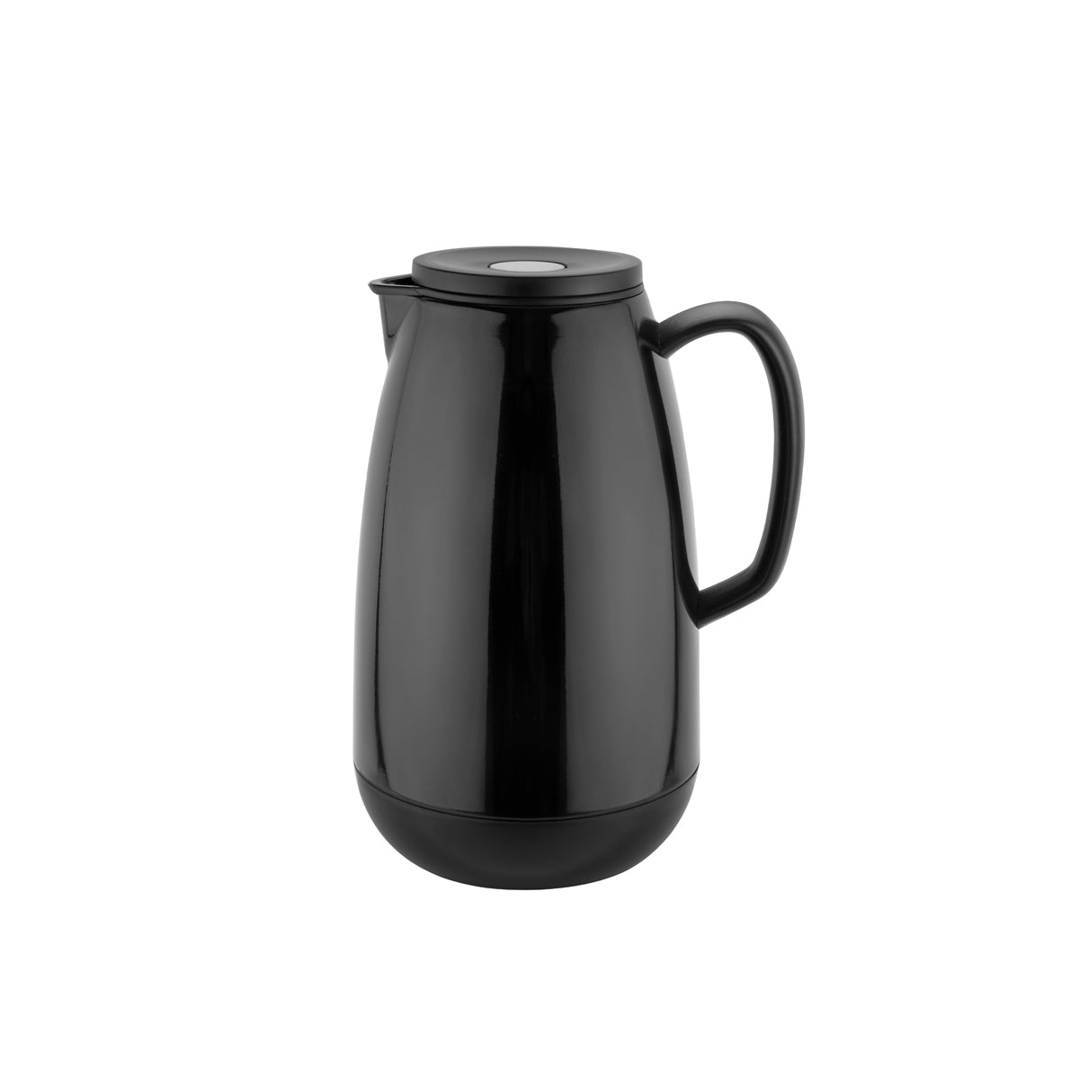 Chef Inox Event Vacuum Jug Black & Glass Insert Push Lid 1.0L