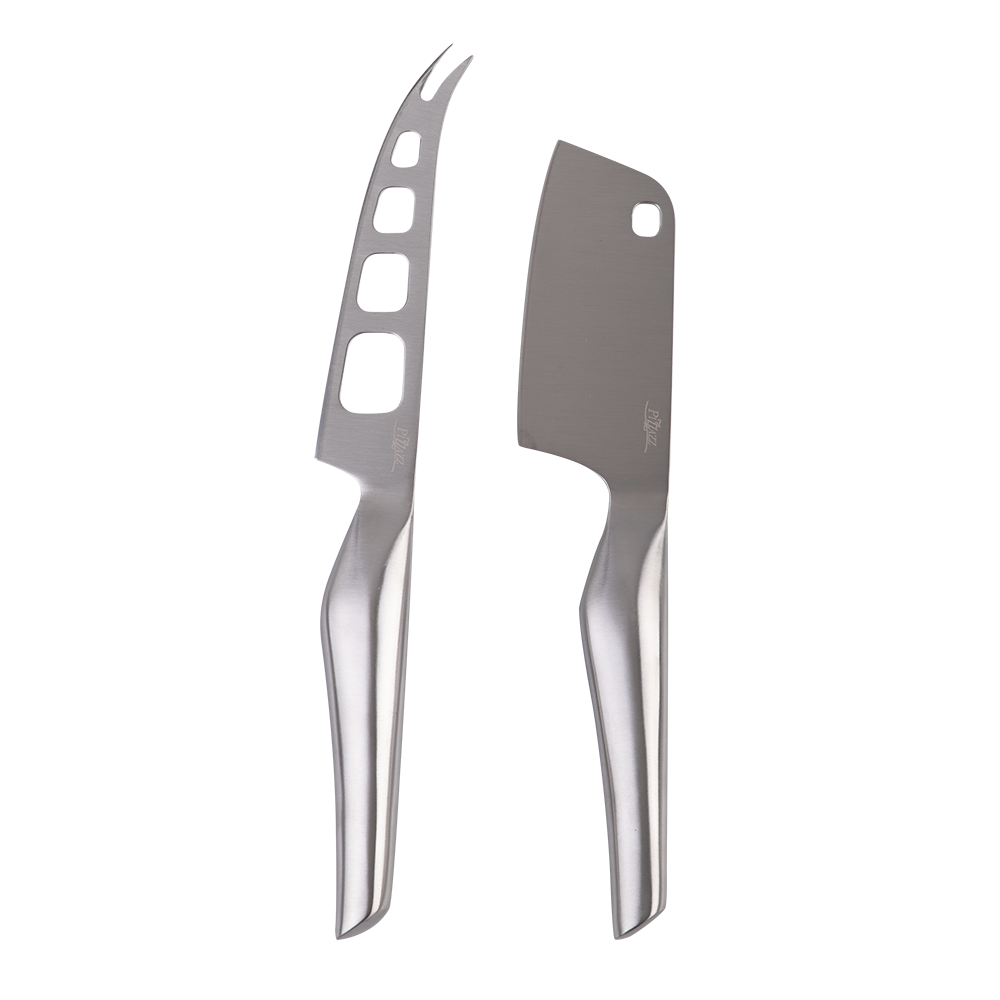Alfresco Lane Stainless Steel Cheese Knives W/ Satin Finish Set 2