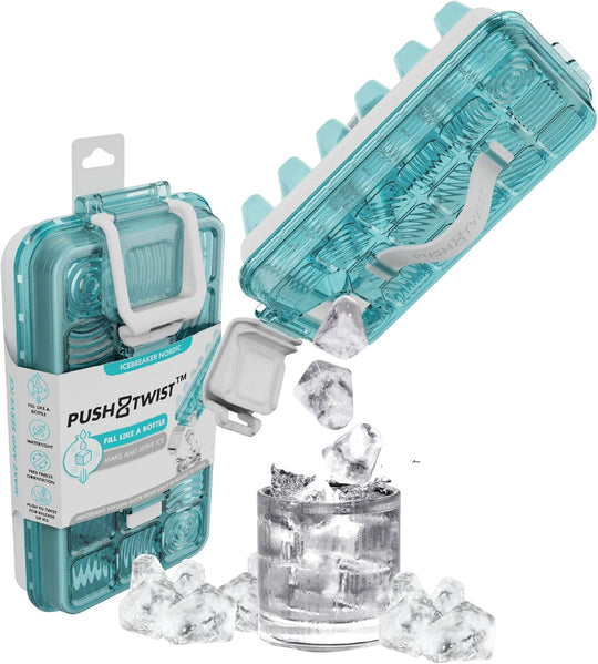 ICEBREAKER Nordic Push and Twist Ice Maker - Clear Water Blue