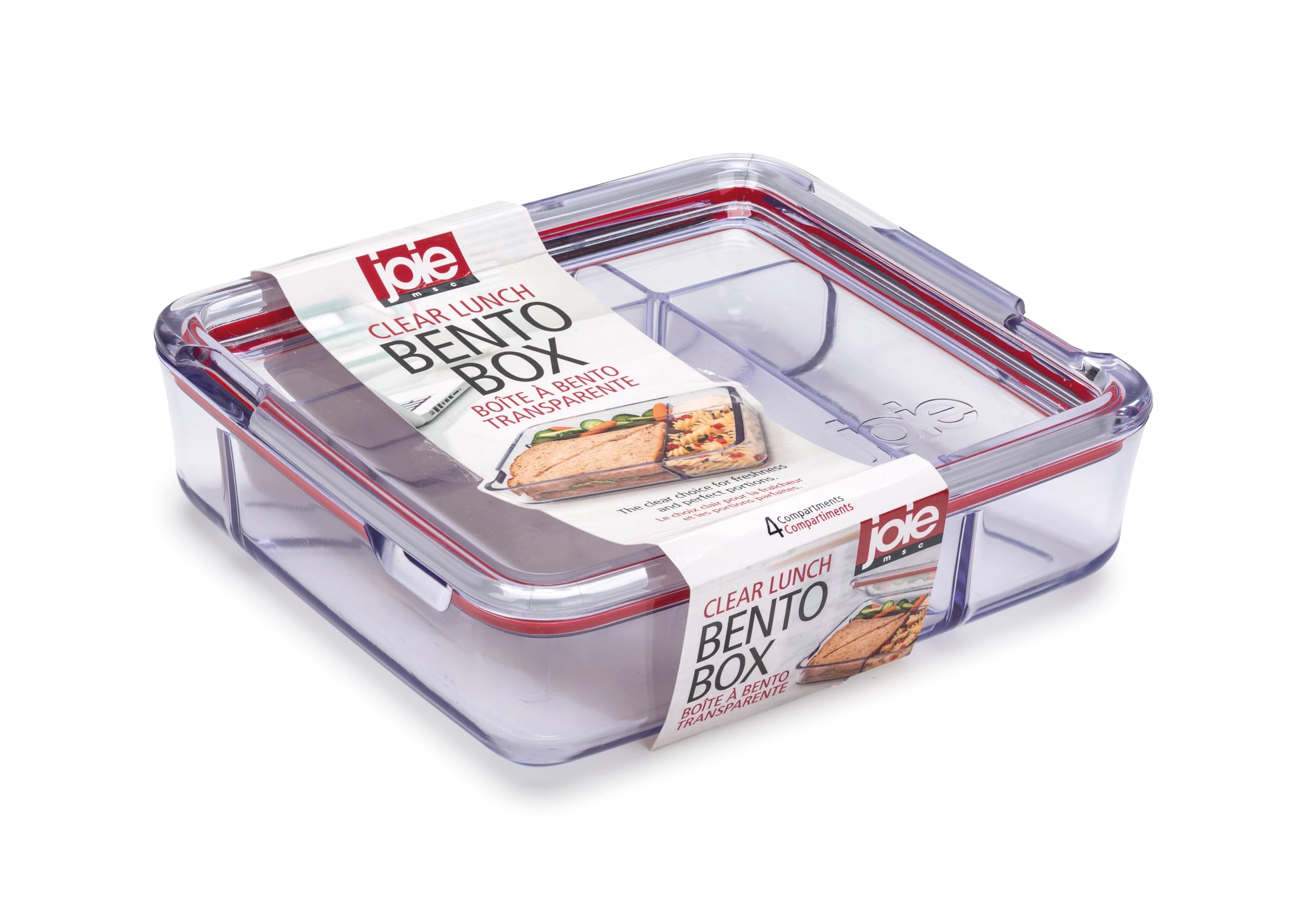 Joie 4 Compartment Clear Bento Box