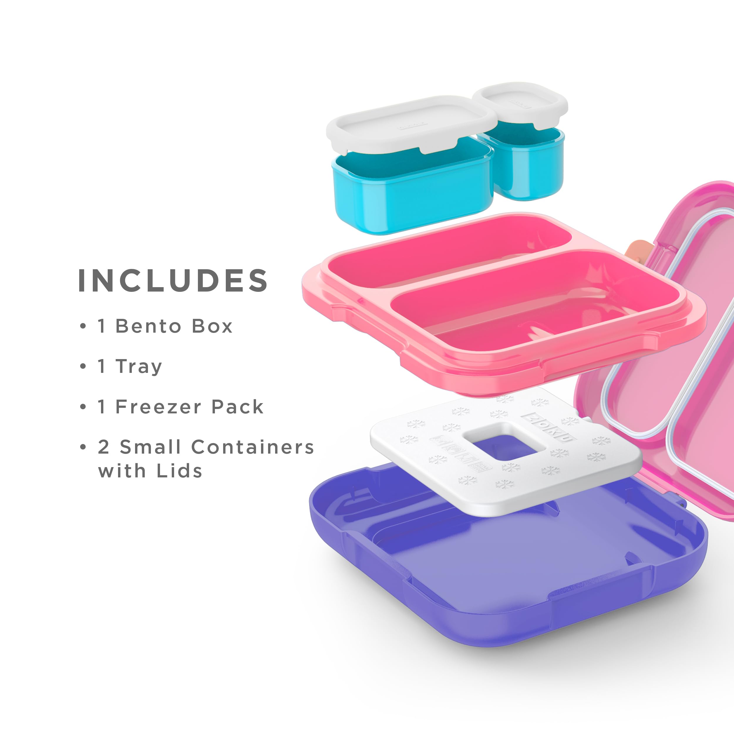 Zoku Neat Bento Lunch Box Pink
