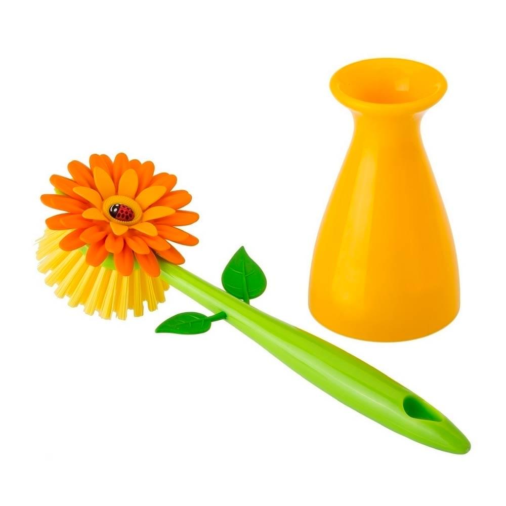 Dish Brush With Vase