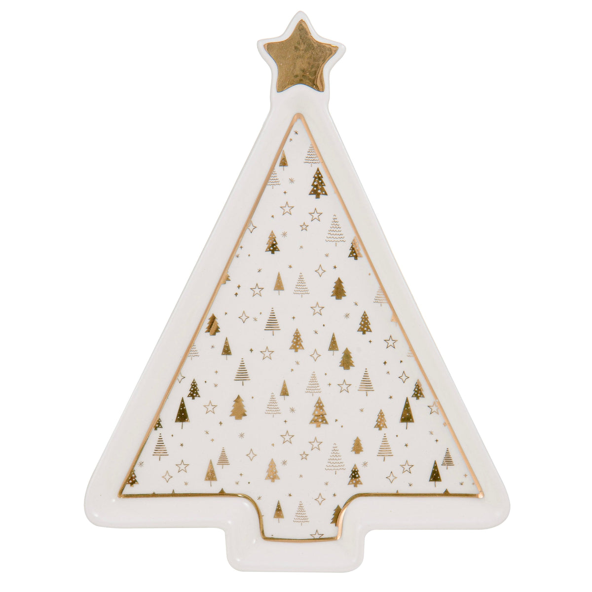 Ladelle Noelle Christmas Tree Dish