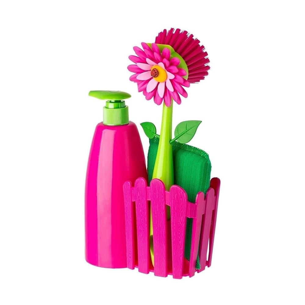 Vigar Flower Power 3pc Sink Caddy Set + Dispenser