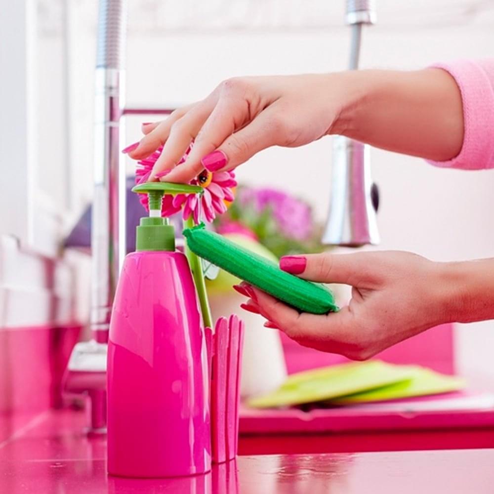 Vigar Flower Power 3pc Sink Caddy Set + Dispenser