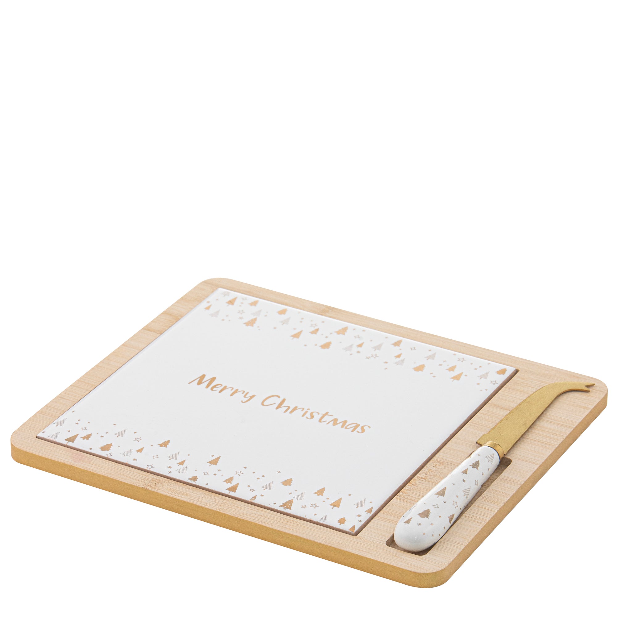 Ladelle Noelle Platter and Cheese Knife Set