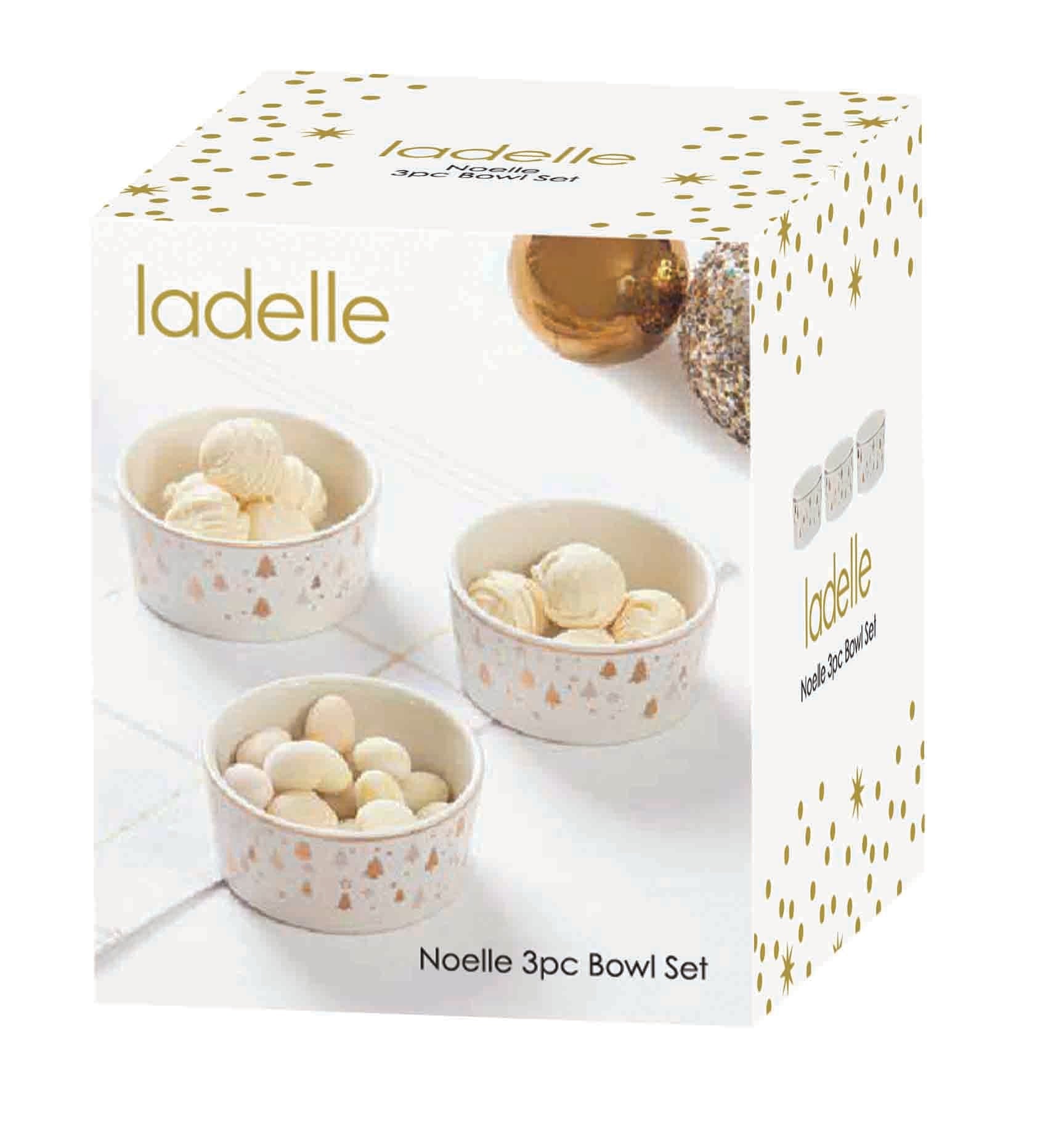 Ladelle Noelle 3pc Bowl Set