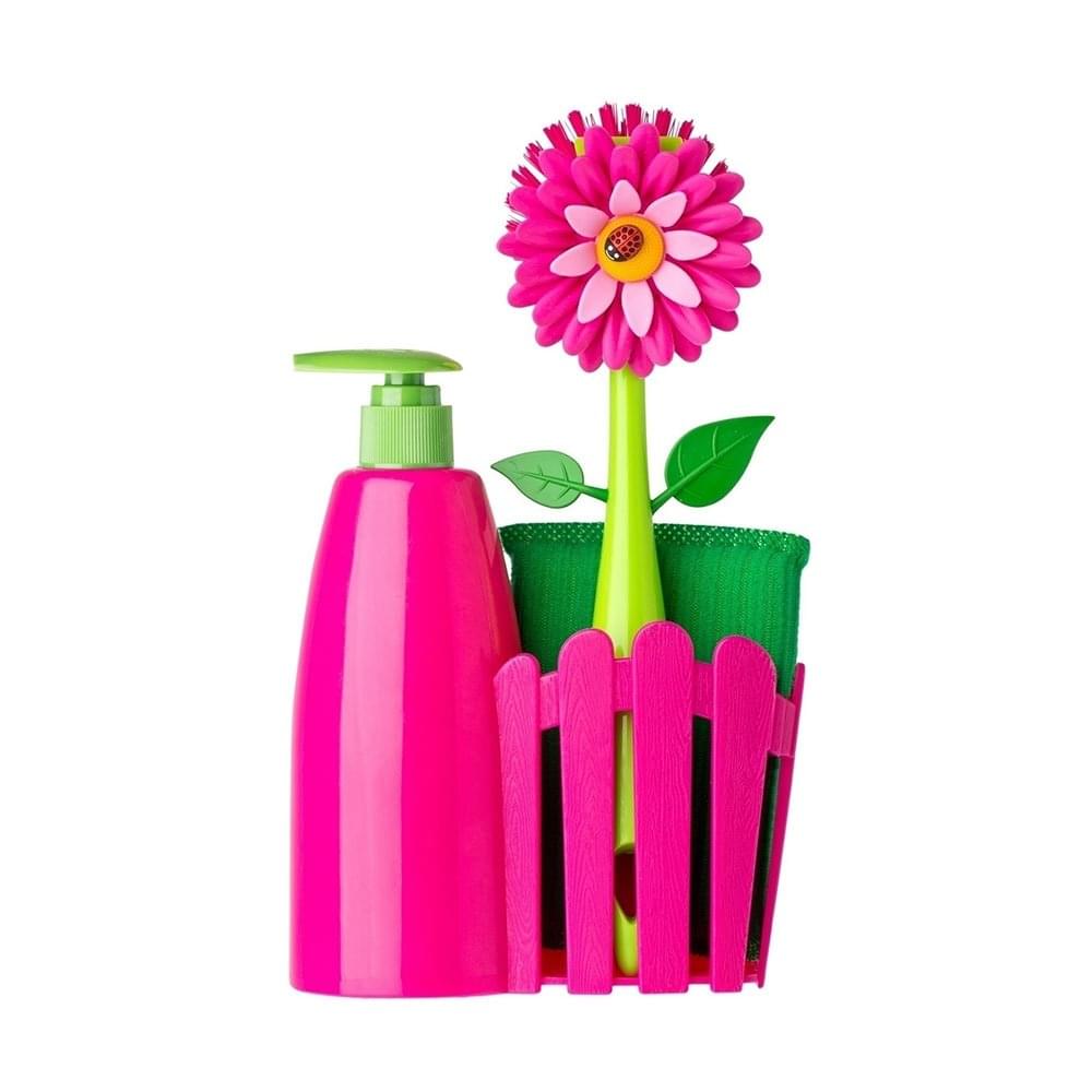 Vigar Flower Power 3pc Sink Caddy Set + Dispenser