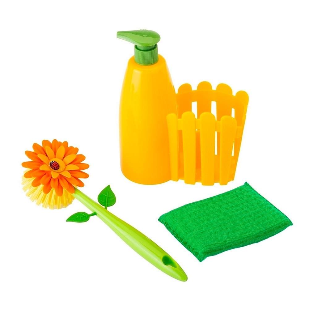 Vigar Flower Power 3pc Sink Caddy Set + Dispenser