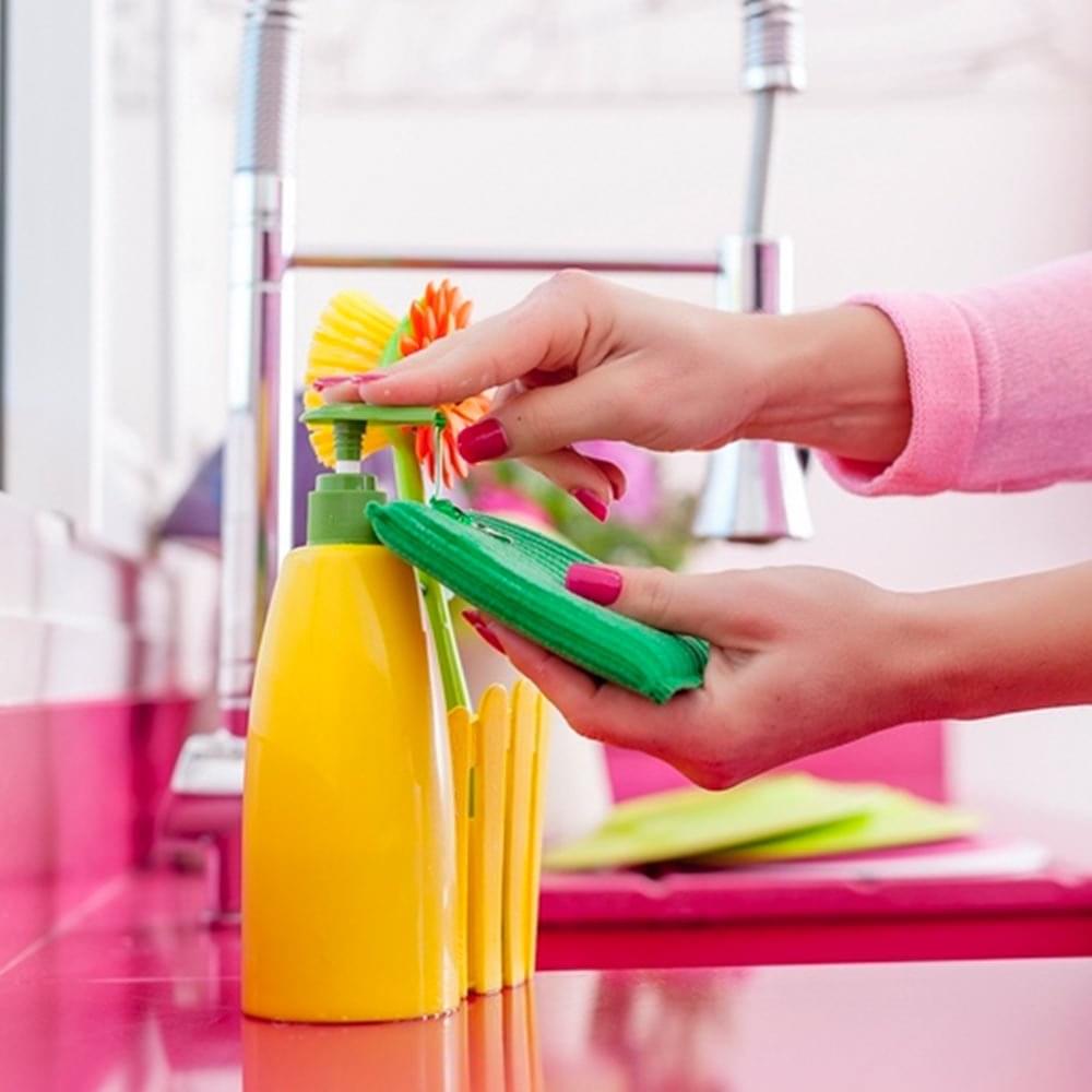 Vigar Flower Power 3pc Sink Caddy Set + Dispenser