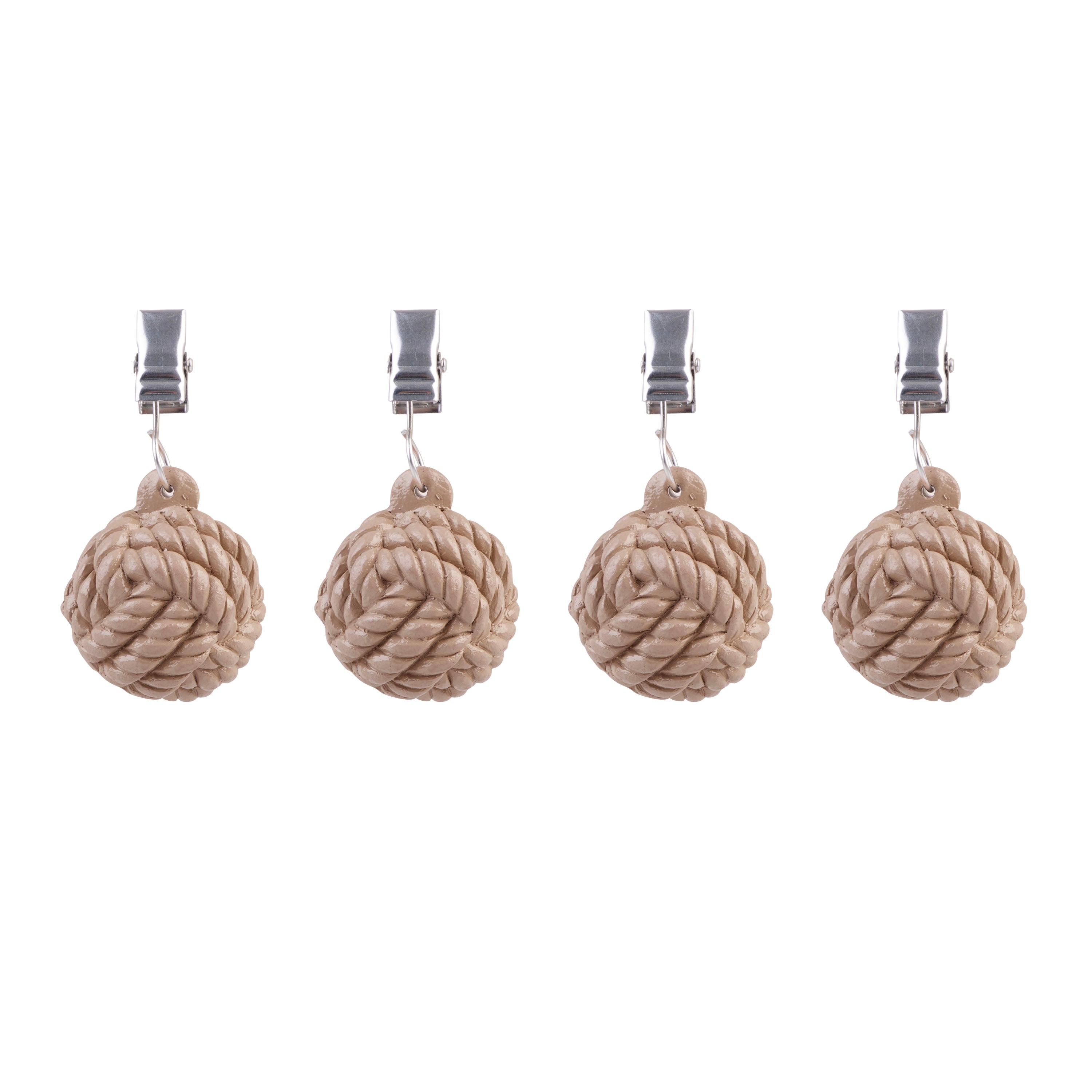 Alfresco Lane Tablecloth Weights – Rope Ball, Set of 4
