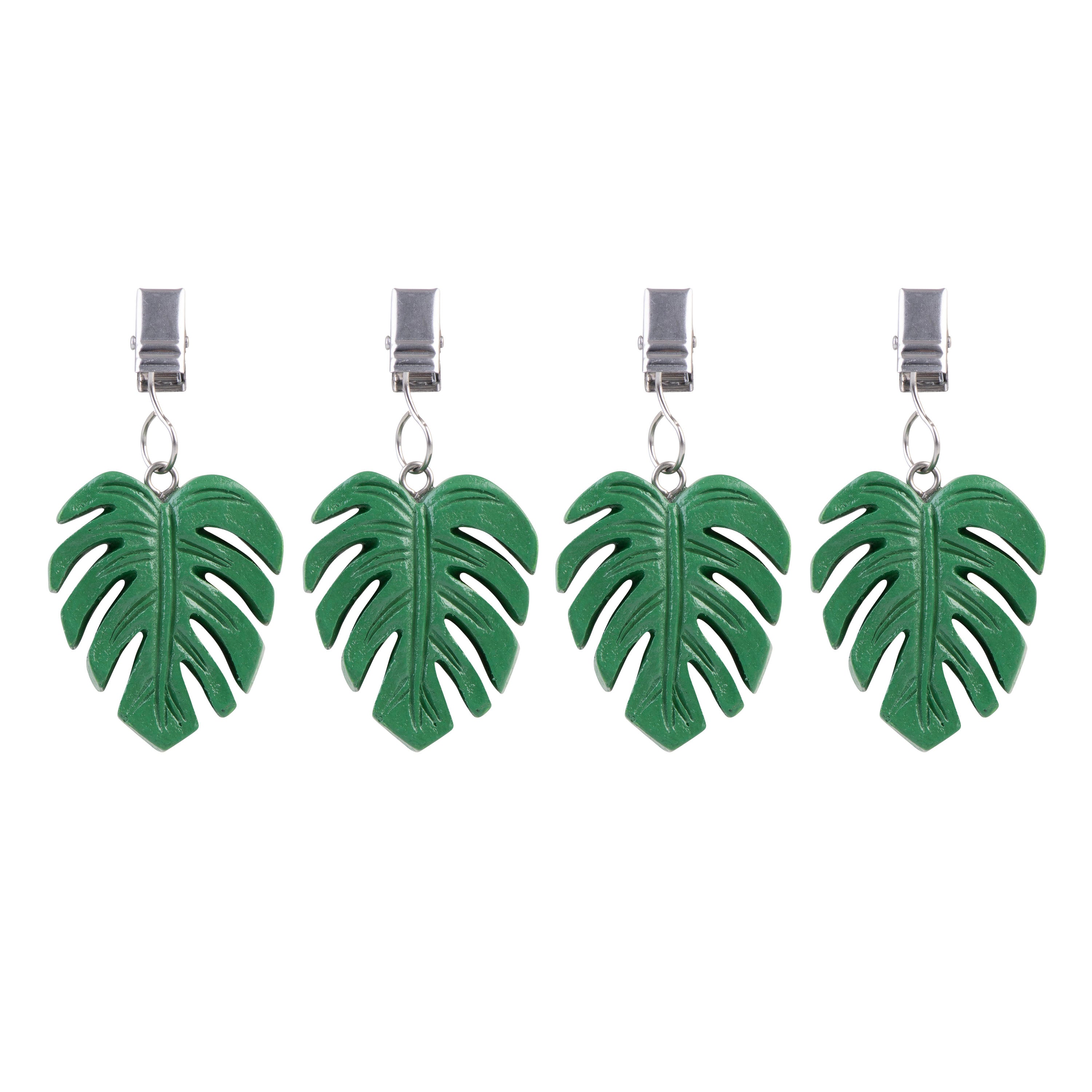 Alfresco Lane Tablecloth Weights – Monstera Leaf, Set of 4