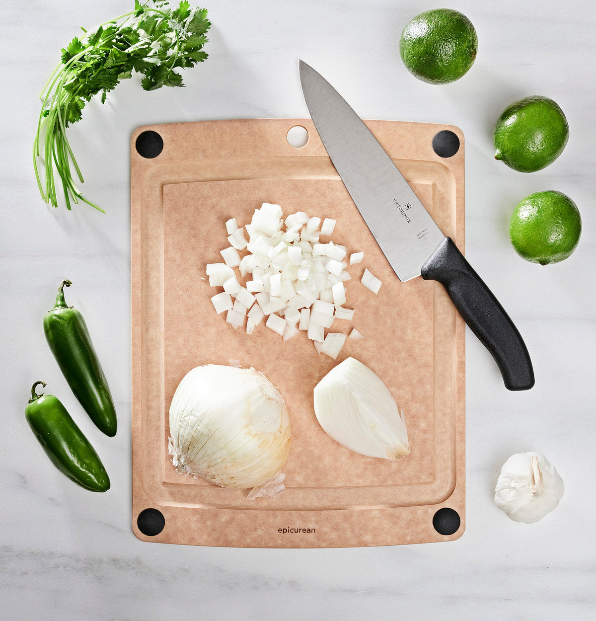 Epicurean All-in-One Series Cutting Board 37x28.5cm Natural