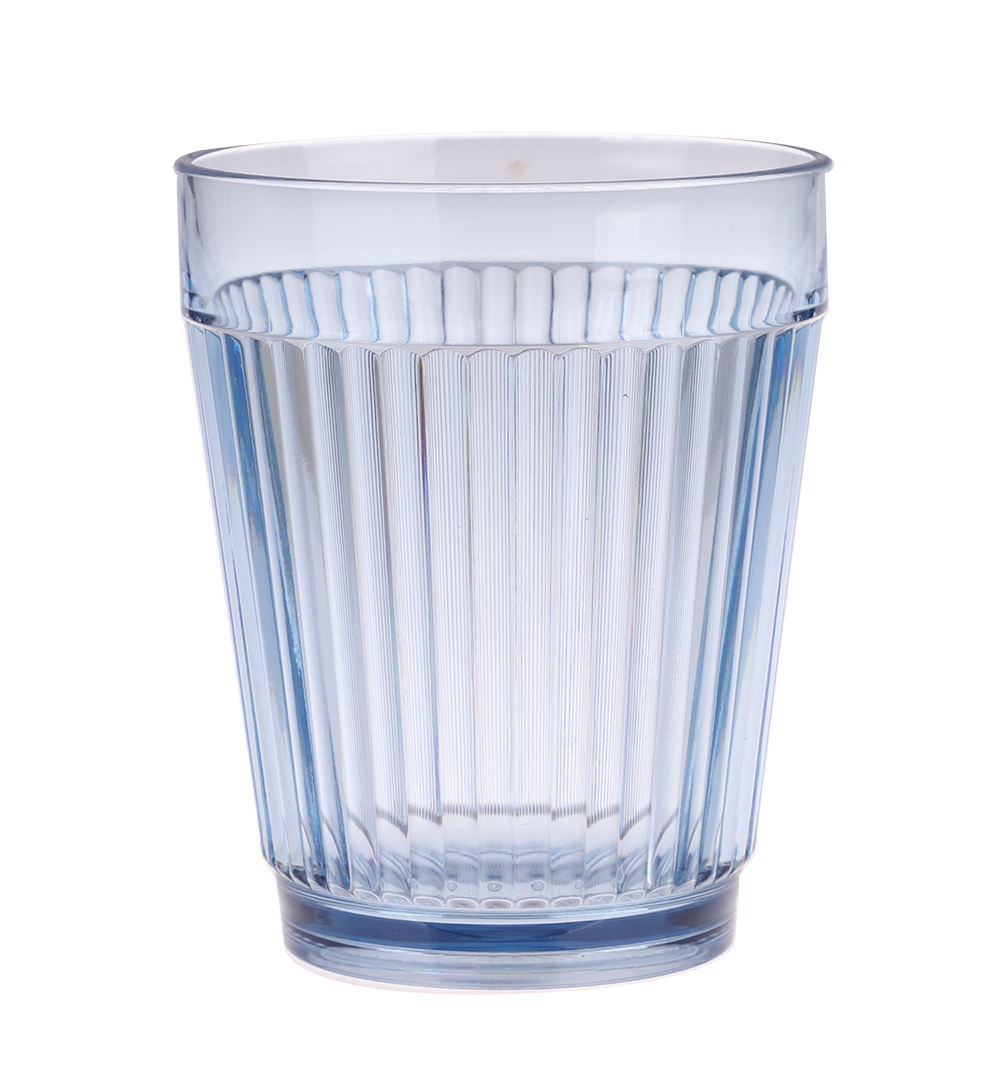 Pizzazz "Ripple" Acrylic Double Old Fashion 415ml - Blue