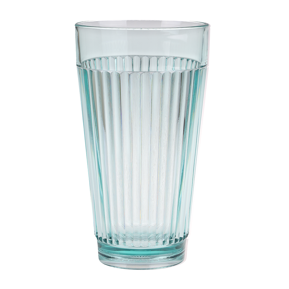 Pizzazz "Ripple" Acrylic High Ball Tumbler 450ml - Green