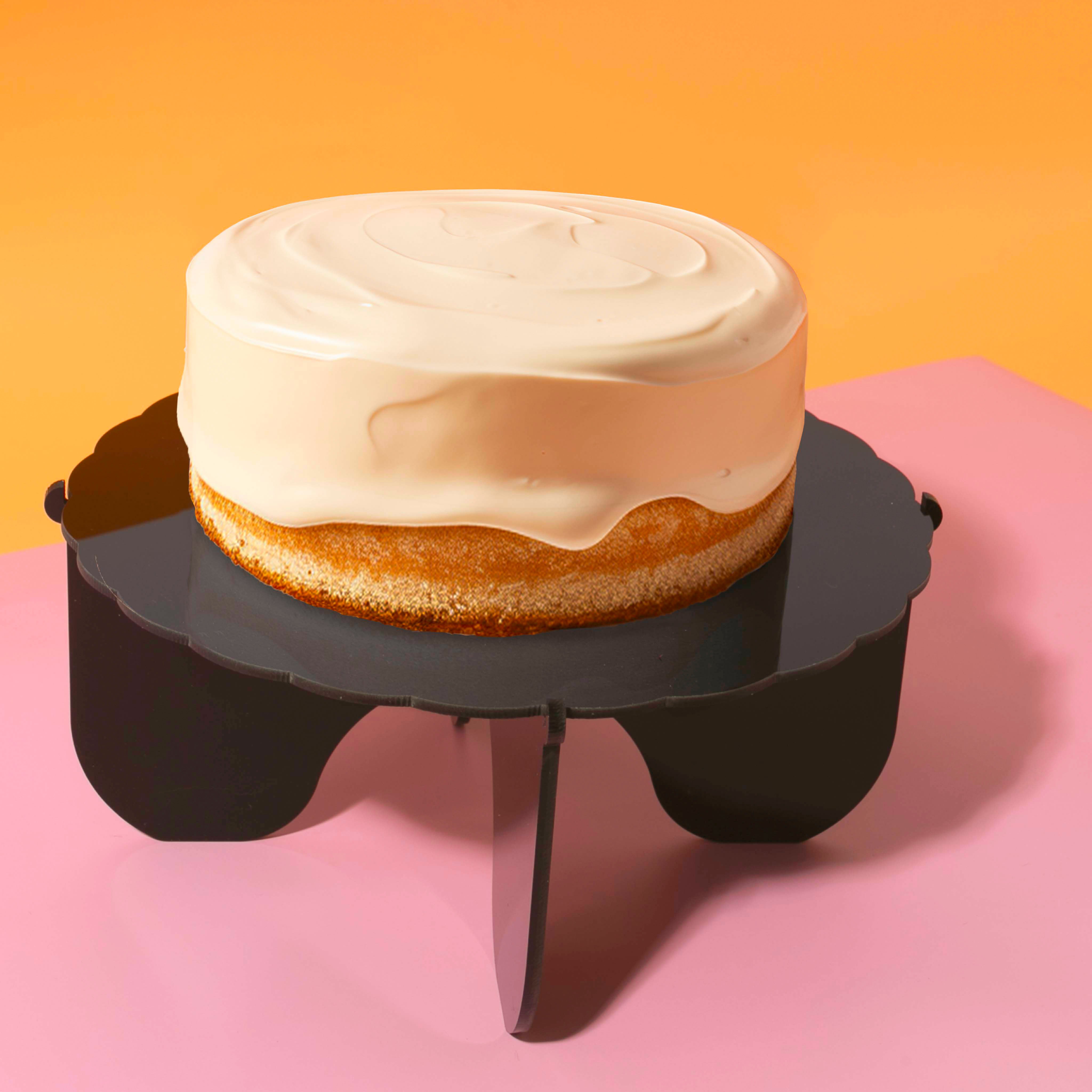 Cake & Candle Plateau Gateau Cake Stand Black 3 Piece