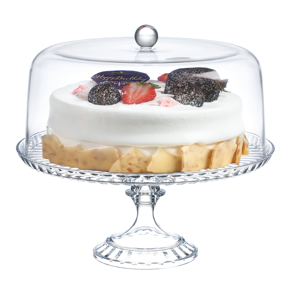 Pizzazz Acrylic Footed Cake Dome Set - 28cm