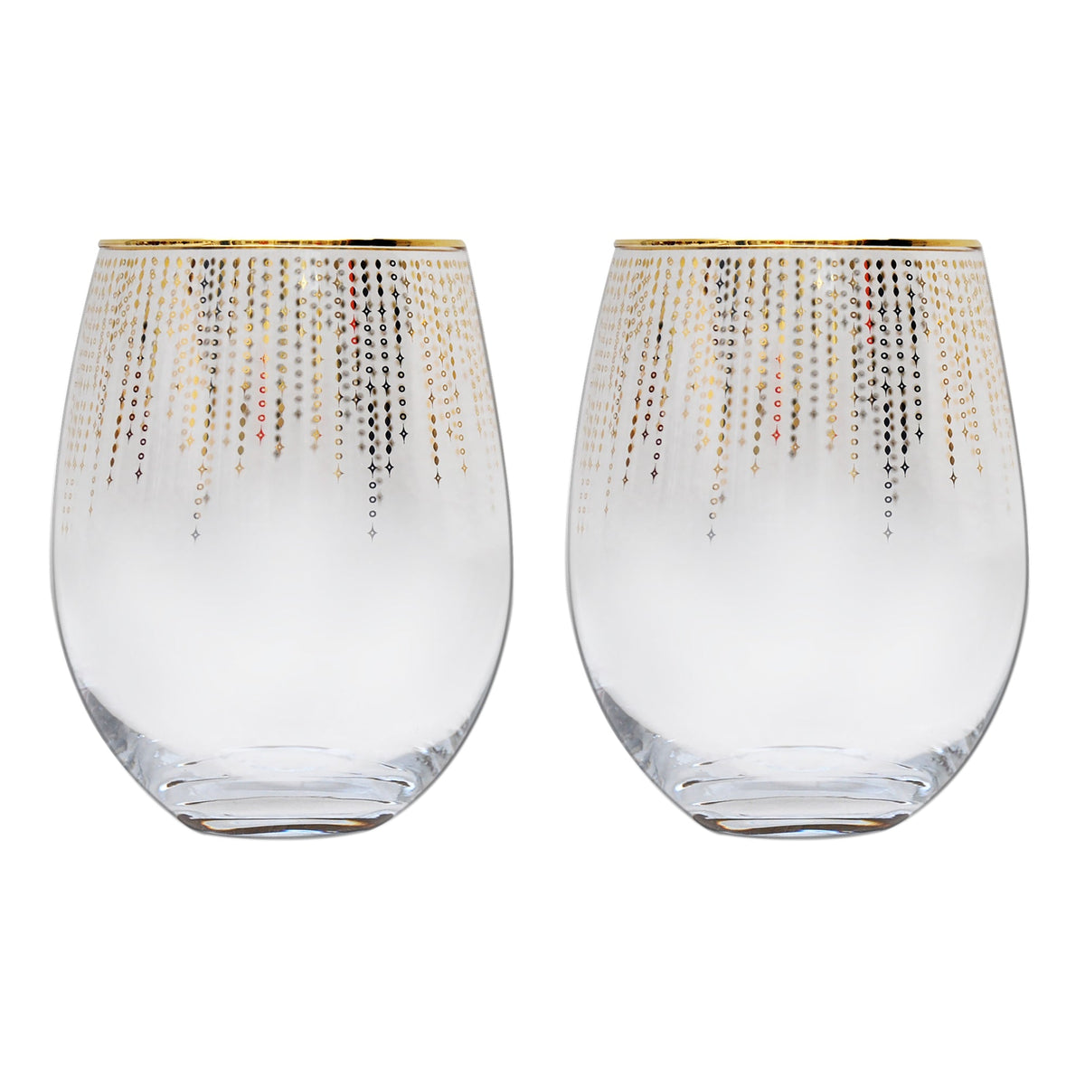 Ladelle Twinkle 2pk Glass Tumbler