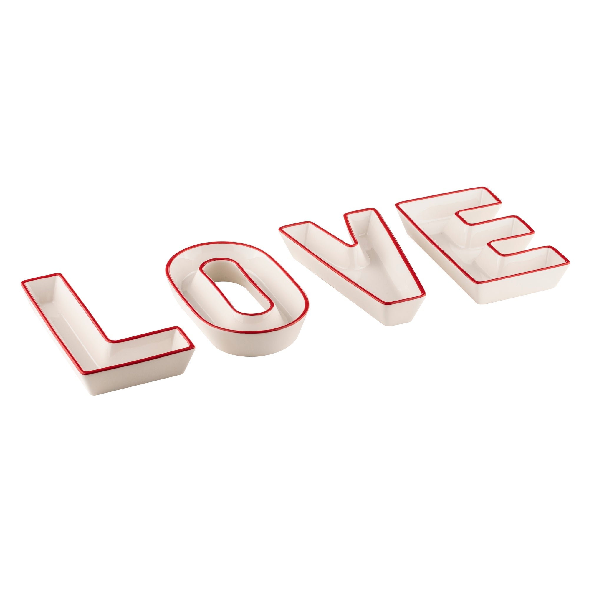 Ladelle Letters Love 4pc Bowl Set