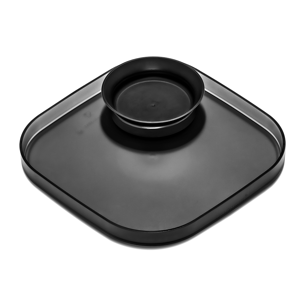 Madesmart Dipware Dinner Plate with Bowl - Carbon Black