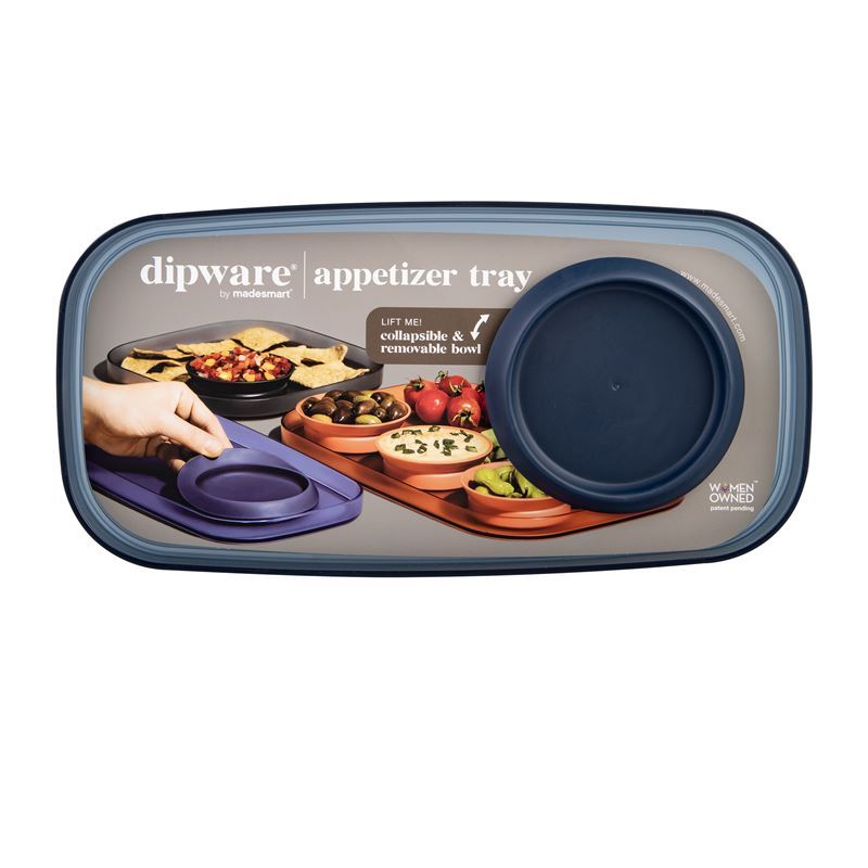 Madesmart Dipware Appetiser Tray ith Bowl - Midnight Blue