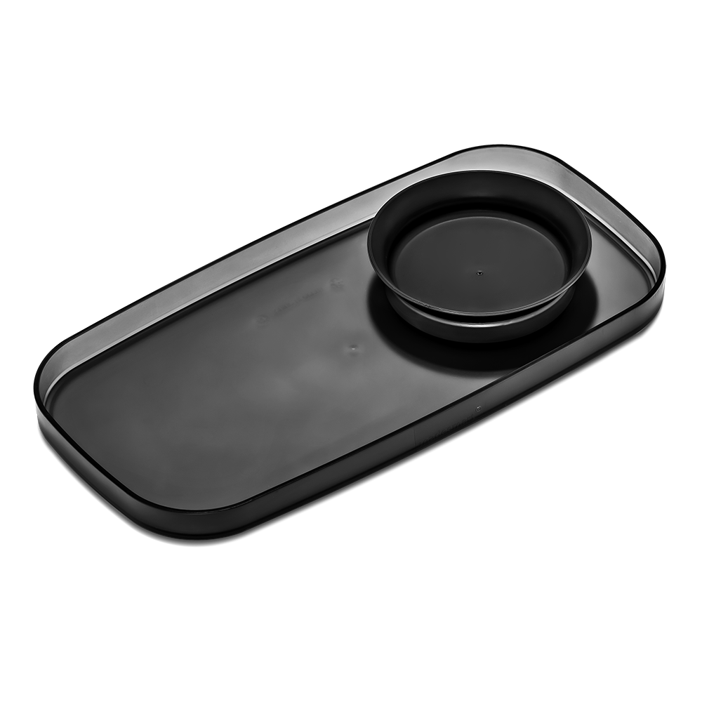 Madesmart Dipware Appetiser Tray with Bowl - Carbon Black