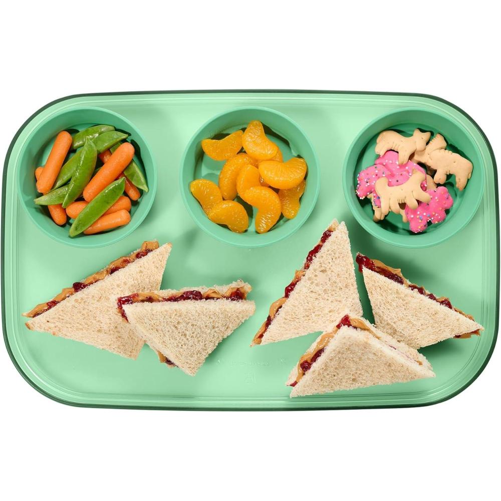 Madesmart Dipware Large Serving Tray with 3 Bowls - Midnight Blue