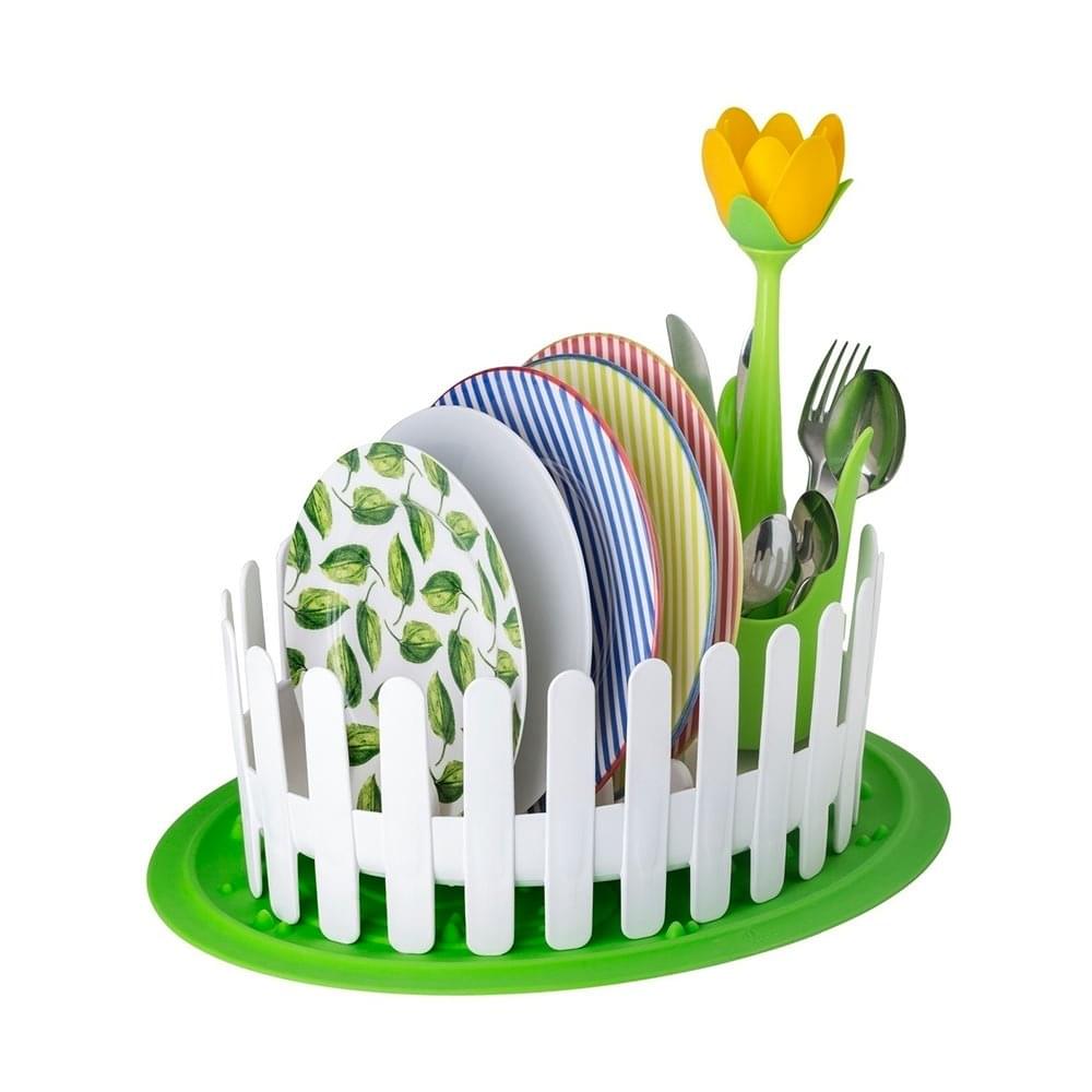Vigar Flower Power Dish & Cutlery Drainer Set