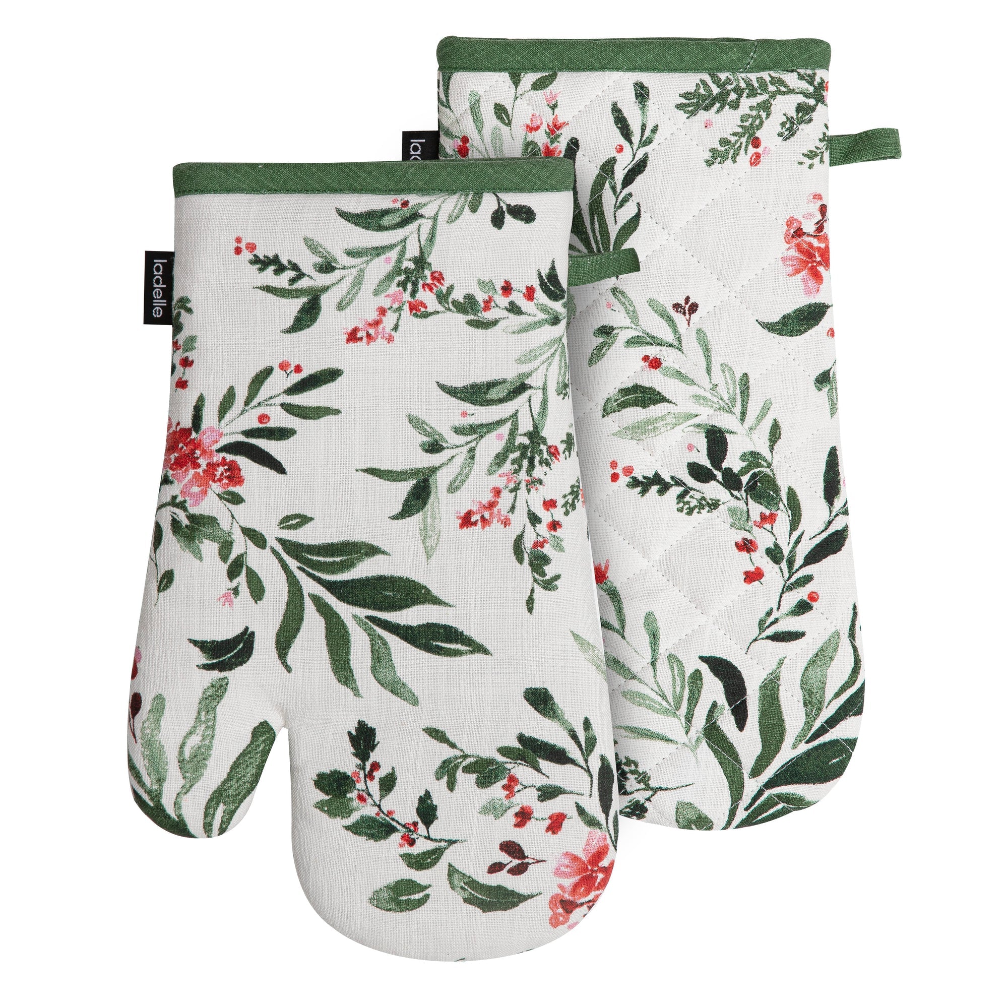 Ladelle Laurel 2pk Oven Mitt
