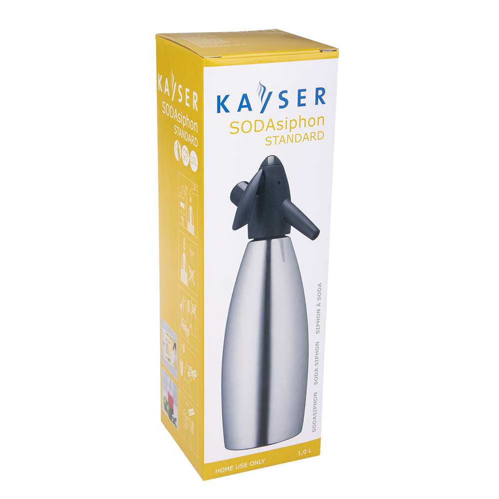 Kayser Stainless Steel Soda Siphon – 1L