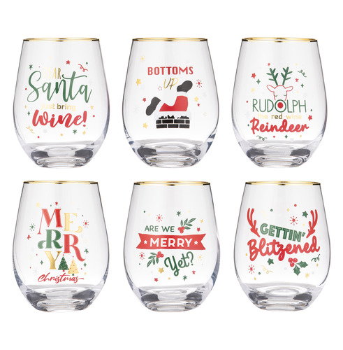 Ladelle Dasher Wine Stemless Glass
