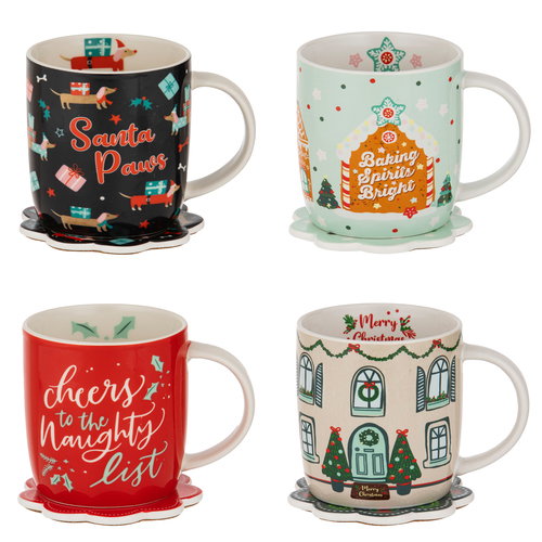 Ladelle Dasher Mug & Coaster Set