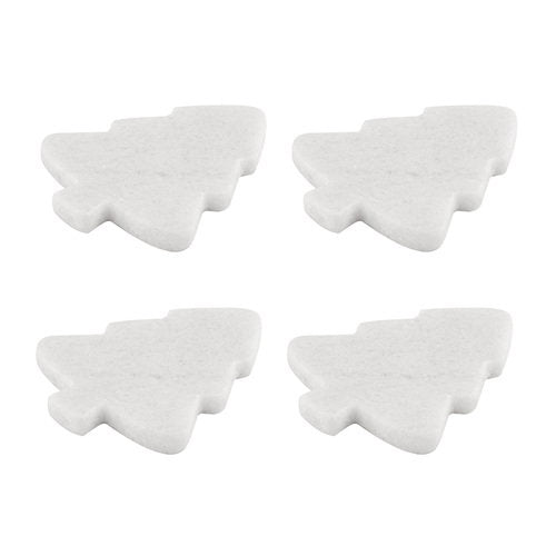 Ladelle Christmas Tree Marble 4pk Coaster