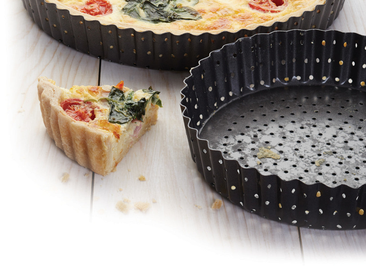 MasterCraft Crusty Bake Fluted Round Flan & Quiche Tin 30cm