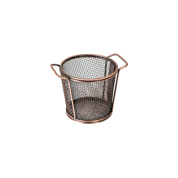 Moda Brooklyn Round Service Basket - Antique Copper (80x90mm) (Hdls)