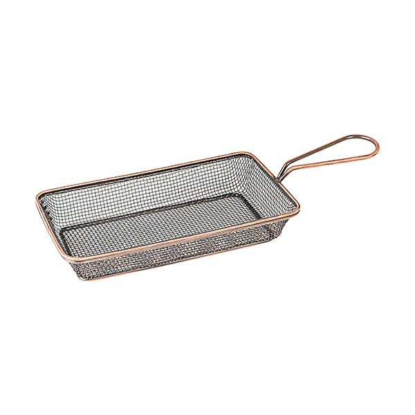 Moda Brooklyn Rectangular Service Basket - Antique Copper (190x90x35mm)