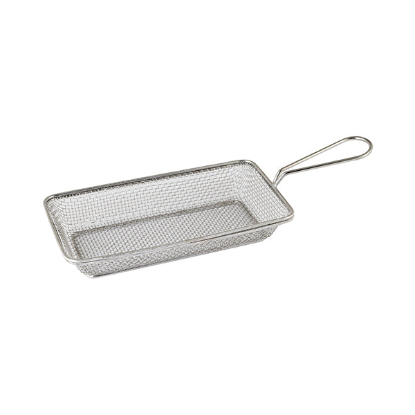 Moda Brooklyn Rectangular Service Basket (190x90x35mm - Stainless Steel)