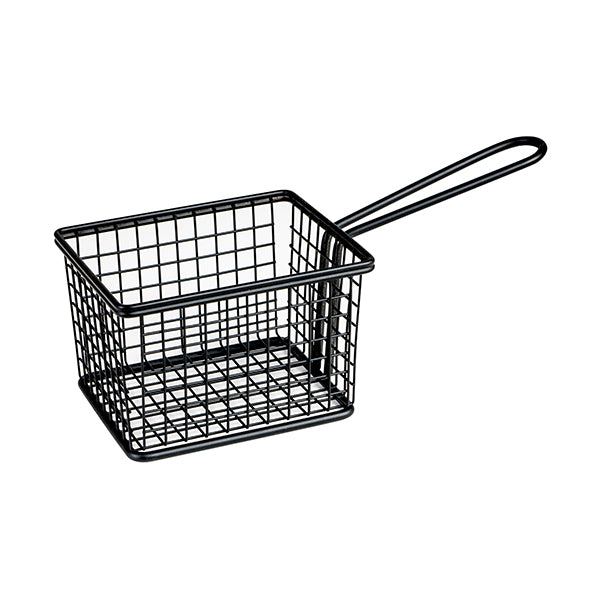 Moda Soho Rectangular Service Basket - Black (120x100x80mm)