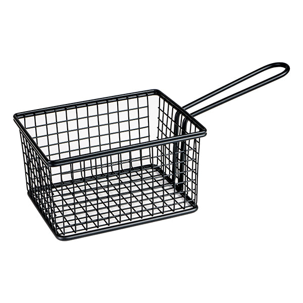 Moda Soho Rectangular Service Basket - Black (142x114x80mm)