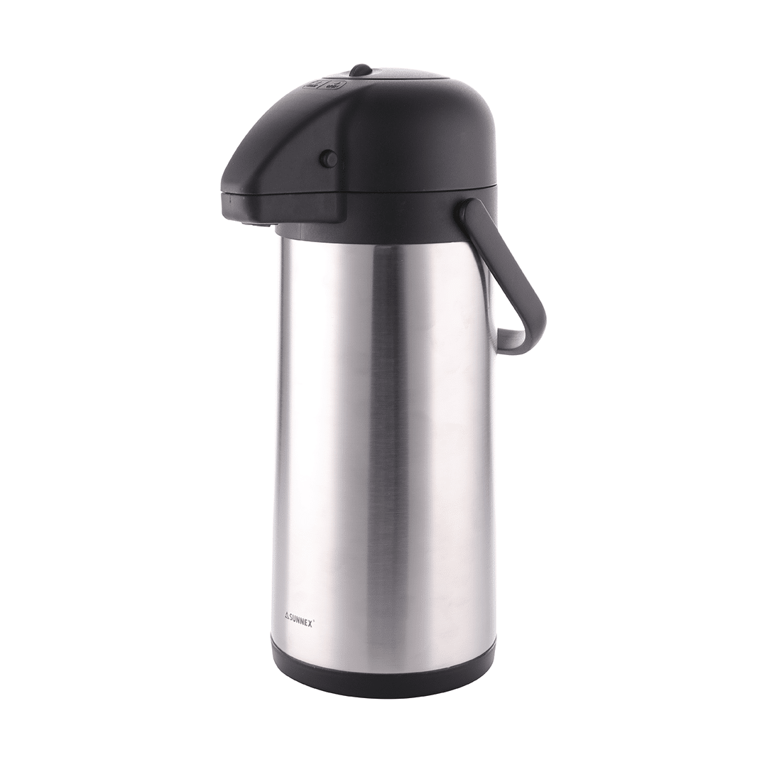Sunnex Air Pot Push Down Style S/Steel 2.5Lt