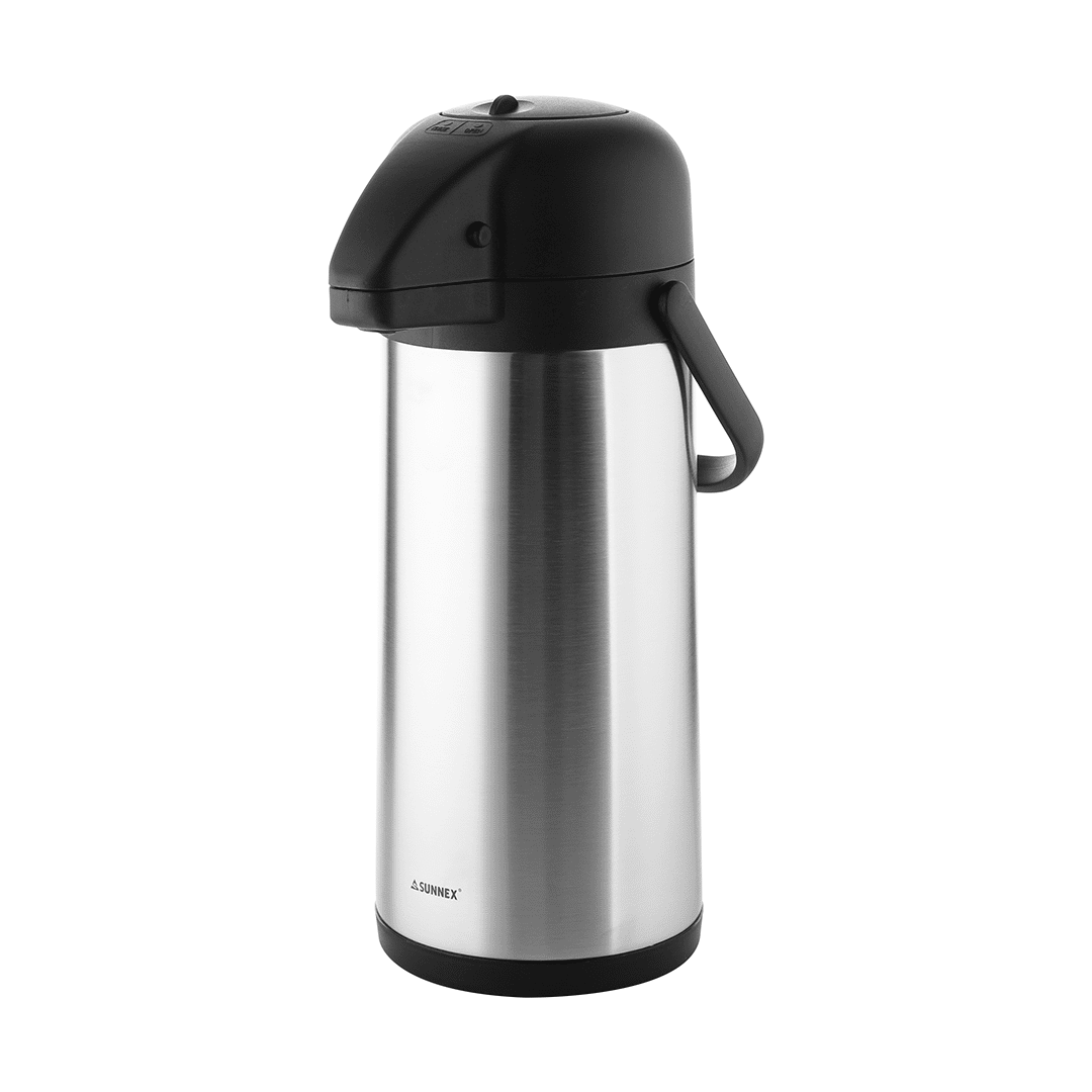 Sunnex Air Pot Push Down Style S/Steel 3.0Lt