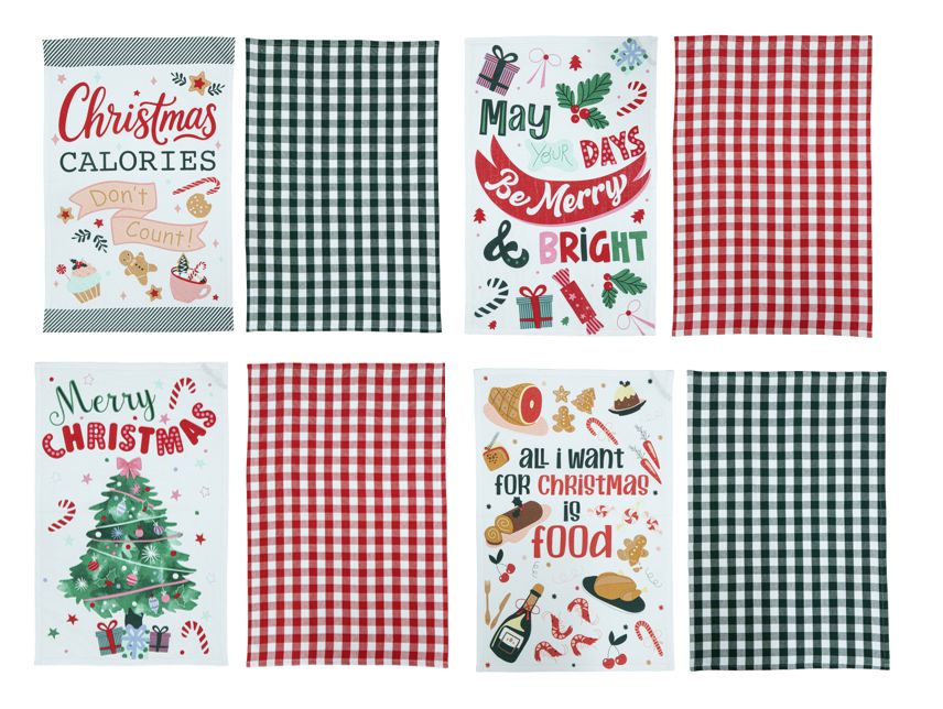 Ladelle Fa La La Mixed Pack 2pk Kitchen Towel