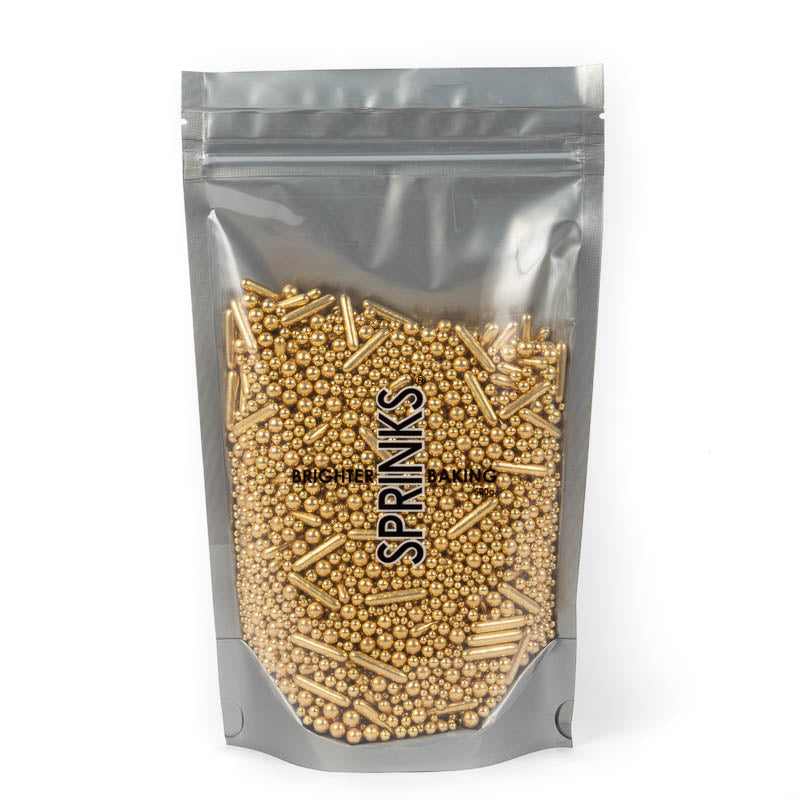 Sprinks Bubble & Bounce Shiny Gold Sprinkles 500g