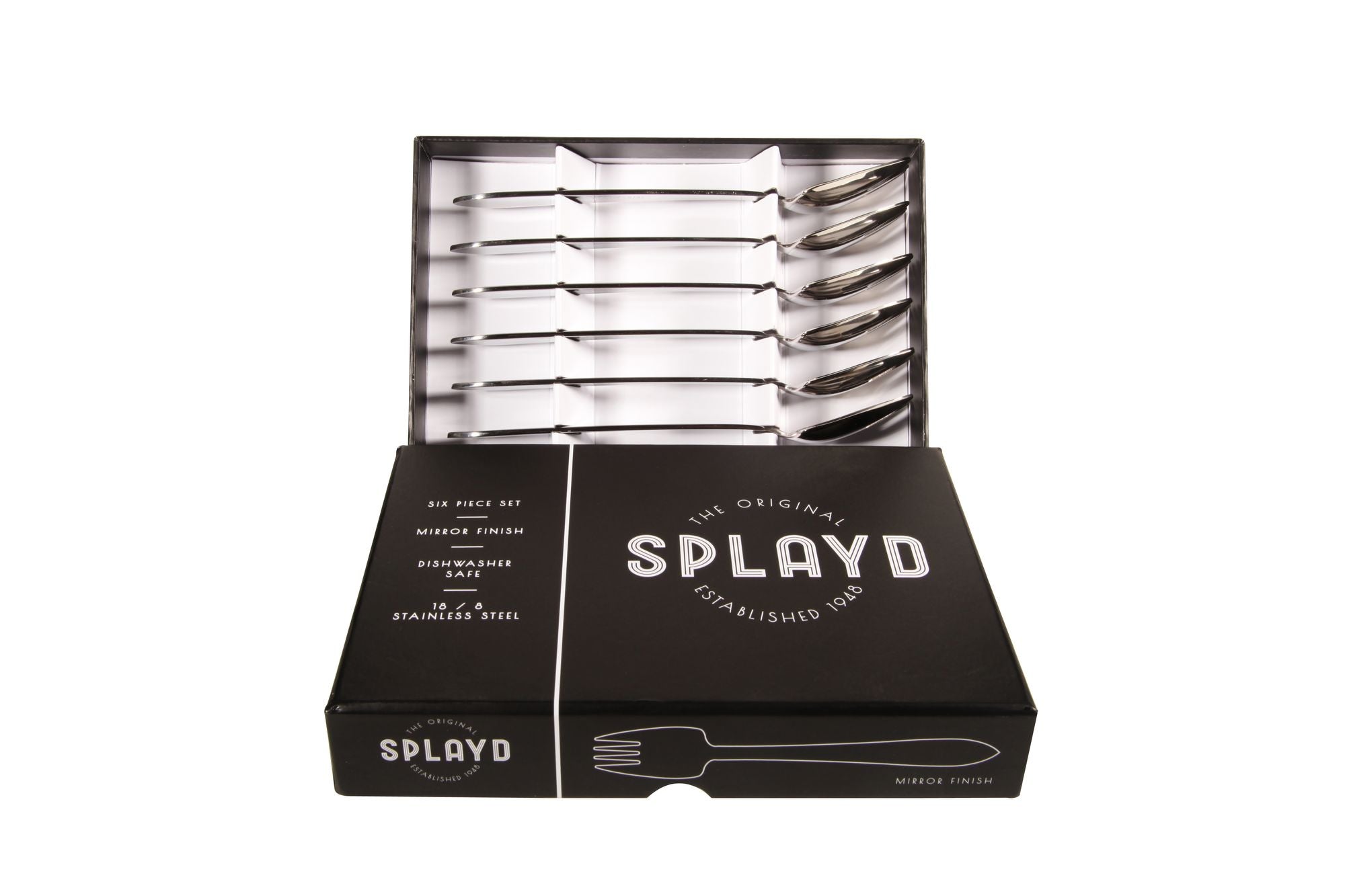 Splayd Black Label Mirror Stainless Steel Splayd Set 6 Piece