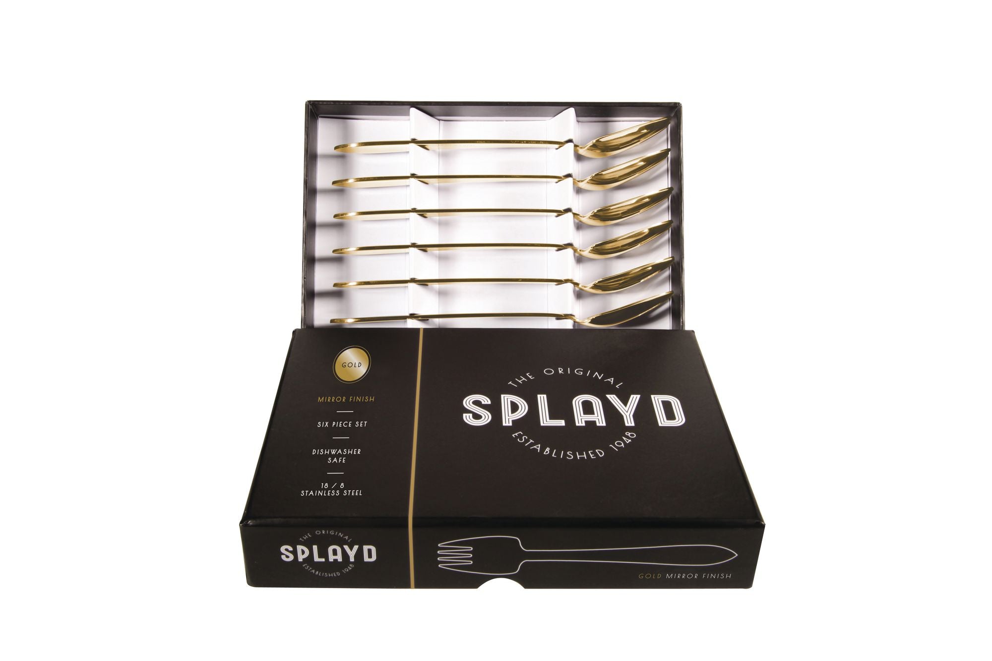 Splayd Black Label Gold Mirror Splayd Set 6 Piece